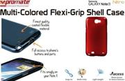 Promate Nitro.Red Multi-Colored Flexi-Grip Designed Case For Samsung Galaxy Note 2., Red, Retail Box, 1 Year Warranty