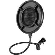 Thronmax P1 Proof Pop Filter Colour Black - Protects against Pops and Plosives, Curved Shield Design, Steel and Nylon Construction, Easy-to-Use Clamp, Retail Box , 1 year Limited Warranty
