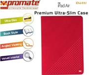 Promate Dotti Premium ultra Slim and Sporty Case for iPad Air-Red, Retail Box, 1 Year Warranty