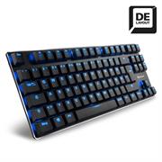 Sharkoon PureWriter TKL Mechanical USB lkeyboard with Blue LED illumination - 1000Hz MAX Polling Rate - Blue, Retail Box , 1 Year warranty