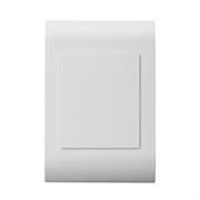 Lesco Pipelli Blank Cover Plate - Rectangle, Height: 100mm , Width: 50mm ,Material: Polycarbonate, Colour White, Sold as a Single unit, 3 Months Warranty