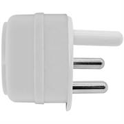 Noble 2-Pin Schuko to 16A 3-Pin Adaptor, OEM, No Warranty