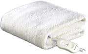 Russell Hobbs Single Fleecy Fitted Electric Blanket-100% Polyester Material, 45cm Skirt , 1x Controller , 3x Heating Settings, Overheat Protection, Detachable Connector, Colour White Retail Box 1 Year Warranty