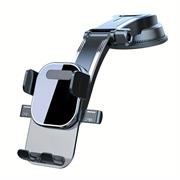 Ezra Mobile Phone Stand with Suction Cup Mount With Lowered Extended Arm - 360 degree Omnidirectional Support, Triangular Stabilisation, Single Hand Adjustment, Retail Box , 1 Year Limited Warranty