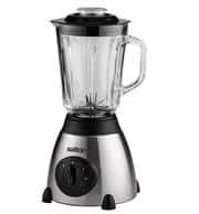 Salton 1.5l Glass Jug Blender With Mill - 400 Watt; 1.5l Glass Jug; 2 Speed With Pulse Increased Control; Glass Grinding Mill For Coffee Beans; Stylish Brushed Stainless Steel Housing; Removable Lid Cap For Easy Topping Up; 6 Stainless Stainless Steel Blades Retail Box 1 year warranty
