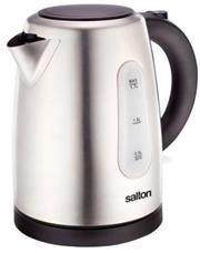 Salton Stainless Steel Brushed 360 Degree Cordless Kettle- 1.7 litre Water Capacity , 2200w, Brushed 304 Stainless-Steel Housing, 360° Cordless Base, Conceal Stainless Steel Heating Element, Retail Box 1 Year Limited Warranty