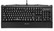 Sharkoon (4044951019069) Skiller SGK1 Mechanical USB gaming keyboard with white LED illumination - 1000Hz MAX Polling Rate with integrated Palm Rest - Red, Retail Box , 1 Year warranty