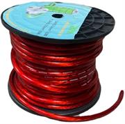 Solarix 35mm2 Battery Power Cable 50 Metre Roll Red - High Performance Battery Cable, 2AWG, , Red Translucent Flexible PVC Insulation , Used For Connection between Lithium Or Gel Batteries to 12V, 24V and 48V Inverter Systems, Sold In 50m Rolls, Please Note 35mm2 area is equal to 10.8-11.9mm diameter, Retail Box , No Warranty
