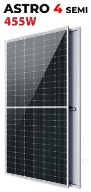 Solarix Astro 4 Semi 455W Mono Crystalline PERC Solar Panel - Number of Cells 166, Anodized Aluminium Alloy Frame, 3.2mm Coated Tempered Glass, Maximum Rated Power(Pmax): 455W, Maximum Power Voltage(Vmp): 41.51VDC, Short Circuit Current (Isc): 11.44A , Junction Box: IP68, 3 Bypass Diodes, Max. Series Fuse Rating 20A, Connector: MC4, Module Efficiency: 20.9%, Lifespan Up To 25 Years, Brown Box, 12 Months Limited Warranty