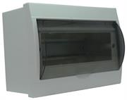 Solarix 8 Way Power Distribution Box Unpopulated with Transparent Cover– No Copper Terminal, High Quality ABS Housing, IP65 Rating Protection Colour White, Retail Box, No Warranty