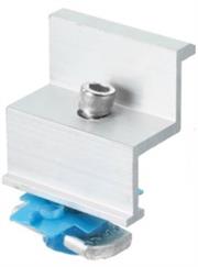 Solarix End Clamp 40mm ELL Solar Panel Mounting- Aluminium 6005 T5 And Stainless Steel 40-50mm, Used To Secure The Solar Panels To The Mounting Rails, And Are Used At The Ends Of The Row Of Panels, Suitable For Pitched And Flat Roofs, Cladding Type: Tiled, Slate And Sheet Metal, Retail Box, No warranty
