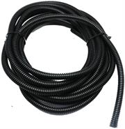 Solarix Flexible Conduit 10mm Diameter PVC Black 5 Metre-Flexible Split Cable Sleeving Conduit, Used Electrical Wire Insulation, Inner Diameter Is 10mm, Length 5 Metres , Colour Black, Retail Box , No warranty