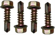 Solarix Hexagon Head Self Tapping Screw Pack of 4-Self Drilling Screws, M4.8 x 16mm Long- Capable Of Drilling Pilot Holes Into Sheet Metal Up To 5mm In Thickness., Hex Washer Head, Requires A Socket Or Spanner To Tighten And Loosen, OEM Packaging Retail Box, No Warranty
