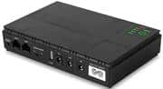 Solarix 10400mAH Micro UPS-SinyeTech Branded Runs Router And Fibre OTN For Up 3-4 Hours During Load Shedding- Built-in 10400mAH LiFePO4 Battery Capacity, Max Power 18W, 1 x 5V 2A USB Port, 1 x 5V 2A DC Output Port , 1 x 9V 1A Output Port, 1 x 12V 1A Output Port, POE 15/24V 0.6A and LAN Port, Built-In AC Charger Adaptor, Over 1000 Cycles Of Battery Life, Retail Box, 6 Month Warranty
