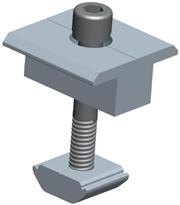 Solarix Mid Clamp 35mm Solar Panel Mounting- Aluminium 6005 T5 And Stainless Steel 35mm, Mid Clamp Is Installed Between The Solar Panel And The Board To Fix Two Solar Panels, Suitable For Pitched And Flat Roofs, Cladding Type: Tiled, Slate And Sheet Metal, Retail Box, No warranty