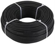 Solarix 6mm2 Single Core Solar Photovoltaic PV Cable Black 100 Metre Roll- Designed For Use To Provide Optimal Cable Connection Between Solar Panel Cells And AC/DC Inverter Or The Mains DC Cable, Flexible Tinned Copper Conductor With Halogen Free Cross-Linked Compound Insulation And Sheath, AC Voltage Rating 600/1000VAC ,DC Voltage Rating 800/1500VDC, TUV 2-fG-1169 Compliant, Sold As 100mtres Per RollColour Black , Retail Box, No warranty