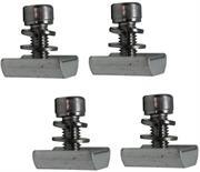 Solarix Rail Nut to Bracket Mount Kit Pack of 4-Includes 4 x 2.1mm Rail Nuts, 4x M8*25 Bolts , 4x Spring Washers, 4x Lock Washers, Used To Secure The Solar Panels To The Mounting Rails, Suitable For Pitched And Flat Roofs, Cladding Type: Tiled, Slate And Sheet Metal Roofs, Sold As A Pack Of 4, OEM Packaging Retail Box, No Warranty