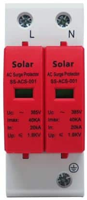 Solarix AC Surge Protector Device - Single Phase, Suitable For 50Hz And 60Hz AC Power Supply System, Protects Your Appliances, Electronics, AC Circuits As Well As Solar Inverters From High Voltages And Surges, Compatible with AC circuits Only. Please Do Not Use Install It With DC Circuits, Ensure Proper Earthing When Installing, Rail Mount Installation, Retail Box, No warranty