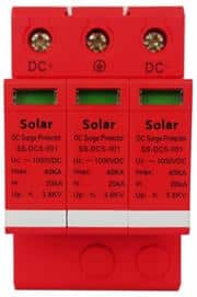 Solarix DC Surge Protector Device - Designed To Protect And Minimize The Potential Impact Of Direct And Indirect Lightning Events on Solar Panels PV Installations, Should Be Installed On The DC Side Of The PV System, Before The Inverter, Widely Used In PV DC Combiner Box, Inverter, Controller And PV DC Cabinet, Please Do Not Use Install It With AC Circuits, Ensure Proper Earthing When Installing, Din Rail Mount Installation, Retail Box, No warranty