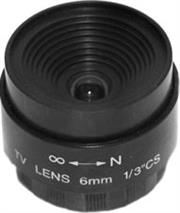 Securnix Lens 6MM FIXED IRIS, Retail Box , No Warranty