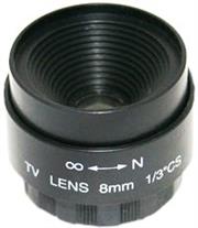 Securnix Lens 8MM FIXED IRIS, Retail Box , No Warranty