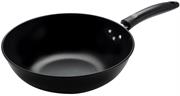 Salton 30cm Carbon Steel Non Stick Wok - 2 Layered Whitford Non-Stick Interior Coating, PFOA Free, Coated Inside And Out For Long-Lasting Endurance, 1.8mm Gauge Carbon Steel Construction Offers Great Heat Conduction, Ideal For High Heat And High Speed Cooking, Bakelite Handle, Flat Base Ensures The Wok Is Well-Balanced, Heat Sources: Gas, Electric, Ceramic And Halogen, Induction Safe, Body Thickness: 1.8mm, Bottom Thickness: 2.5mm, Dishwasher Safe , Colour Black, Retail Box Out Of Box Failure Warranty