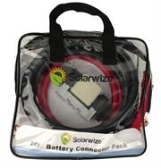 Solarix 24V Battery Connector Cable Kit- Suitable To Use With All 24V Inverters Up To 4000W Rating, Kit Includes 1x 160A Fuse, 1x Battery Fuse Holder, 1x 1 Metre 50mm Cable (Red), 1x 0.3 Metre 50mm Cable (Red), 1x 0.2 Metre 50mm Cable (Black), 1x 1.2 Metre 50mm Cable (Black),Convenient Carry Bag, Retail Box , 6 Months Warranty