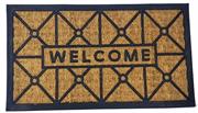Totally Coir Welcome Doormat- Rectangle Shaped Design, Extremely Hardwearing, Scrapes Dirt And Mud Off Shoes, Slip-Resistant PVC Backing, Suitable For Indoor Or Outdoor Use, Size 40 x 70 cm,Retail Box No Warranty