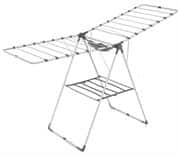 Totally Foldable Clothes Dryer Large Silver With Black Accents - Lightweight, Boasts A Sturdy Frame That Holds A Massive Load With Ease, Foldable And Compact Design Makes It A Space-Saving Addition To Your Living Space, Constructed With Superior Quality Materials For Durable Usage Retail Box No Warranty