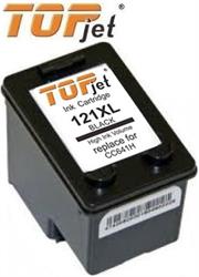 TopJet Generic Replacement Ink Cartridge for HP 121XL -CC641HE - Page Yield 600 pages with 5% coverage for use with Deskjet D1560 / D1663 / F2423 / F2480 / F2483 / F2493 / D2563 / D2663 / F4473 / F4483 / F4583 / D5563 / C4683 / C4783 / C4793 / C4795 -High Yield Black , Retail Box