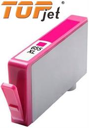 TopJet Generic Replacement Ink Cartridge for HP 655XL CZ111AE - Page Yield 480 pages with 5% Coverage for HP Deskjet Ink Advantage 3525 / 4615 / 5525 / 4625 - High Yield Magenta, Retail Box