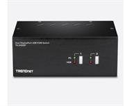 TrendNet 2-Port Dual Monitor DisplayPort KVM Switch, Retail Box, 6 months Limited Warranty