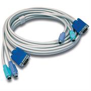 TrendNet 10ft PS/2/VGA KVM Cable-Connect computers with VGA and PS/2 ports to a TrendNet KVM device-Use with TrendNet 2, 4, 8 and 16 port PS/2 KVM switches, Retail Box, 6 months Limited Warranty