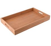 Casey Bamboo Serving Tray 43cmx33cm - Serve Your Delicious Creations Or Tasty Beverages With This Wooden Tray Made Out Of Bamboo. Raised Sides With Cut Out Handles Makes It Easy To Carry And Prevents Any Spillage; The Sleek Surface Can Be Easily Cleaned From Dust Or Oil, By Rinsing It And Allowing It To Air Dry. Retail Box Out of Box Failure Warranty