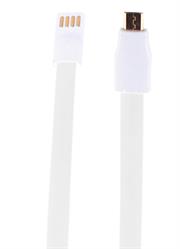 Whizzy Extra Long Micro USB Charge And Data Sync Cable – 2.5 Metres Cable Length , USB Ver 2.0 Type A Male to Micro USB Type B Male, Nylon Sleeve Anti Tangle Cable, Colour White , Retail Box , 1 Year Limited Warranty