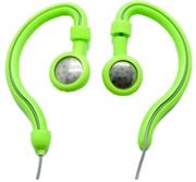 Geeko Innovate Hook On Ear Dynamic Stereo Earphones – Impedance: 32 Ohms @1KHz , Frequency Response: 20-20,000Hz , Maximum Power Input: 0.05w , Sensitivity: 105dB/mW , Jack: 3.5mm , Length of Cable: 1.2m – Green , Retail Box , 1 year Limited Warranty