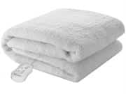 Pure Pleasure Single Fullfit Sherpa Fleece Electric Blanket - 91cm x 188cm Retail Box 1 year warranty