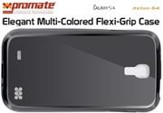 Promate Akton-S4 Elegant Multi-Colored Flexi-Grip Case for Samsung Galaxy S4-Black Retail Box 1 Year Warranty