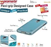 Promate Akton S5 Multi-colored flexi-grip designed Protective Shell Case for Samsung Galaxy S5 Colour:Blue, Retail Box , 1 Year Warranty