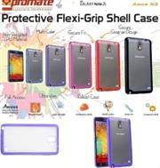 Promate Amos N3 Protective flexi-grip designed shell case for Samsung Note 3 Colour:Purple, Retail Box , 1 Year Warranty