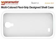 Promate Amos-S4 Multi-Colored Flexi-Grip Designed Shell Case for Samsung Galaxy S4-White Retail Box 1 Year Warranty