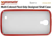 Promate Amos-S4 Multi-Colored Flexi-Grip Designed Shell Case for Samsung Galaxy S4-Red Retail Box 1 Year Warranty