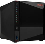 Asustor AS5304T Gaming Inspired NAS 4 x Bay Hot Swappable Enclosure-Tower Case Form Factor, Intel Celeron J4105 Quad-Core 1.5 GHz (burst up 2.5GHz) Processor, Intel UHD 600 Graphics, CPU Architecture x64 64-bit,4 GB DDR4 SO-Dimm Memory 2400Mhz Expandable up to Maximum Memory Capacity 8 GB ( 2x SO-Dimm Memory Slots), 4GB eMMC Flash Memory, 4 x 3.5 Inch SATA III Drive Bays, No Hard Drives Included, Supports RAID Levels 0, 1, 5, 6, 10 and JBOD, Supports Four Hot-Swappable HDDs, 3 x USB Type-A USB 3.2 Gen 1 Ports, 1 x HDMI 2.0a Ports, 2 x 2.5 Gigabit Ethernet Ports, 120mm System Fan, AC Adapter 90Watt PSU, Retail Box, 1 Year Warranty