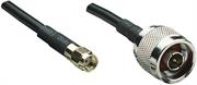 Intellinet Antenna Cable CFD200 N Type Male Connector and RP SMA Female Connector- 1.8 metre Cable Length, Strand bare copper wire, outside diameter (O.D.): 0.8 mm +/- 0.2 mm , Insulation: Solid Polyethylene, outside diameter (O.D.): 2.9 mm +/- 0.1 mm, RG-58, 0.25 dB loss per ), Poly Bag, 1 Year Limited Warranty