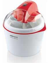 Mellerware Crema Deluxe Ice Cream Maker, 1.5l capacity, 600ml ice cream capacity, Anti skid rubber feet, Transparent lid with hole for filling ingredients, Retail Box 1 year warranty.