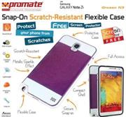 Promate Grosso-N3 ,Snap-On Scratch-Resistant Flexible Case for Samsung Galaxy Note 3 , Retail Box , 1 Year Warranty