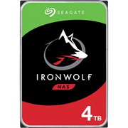 Seagate Ironwolf 4TB 3.5" Internal NAS Drives; SATA 6GB/s Interface; 1-8 Bays Supported; MUT: 180TB/Year; RV: Yes; Dual Plane Balance: Yes; Error Recovery Control: Yes; 64MB cache; RPM 5900, , 3 year warranty