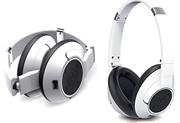 Genius HS930BT Wireless Bluetooth 4.0 Stereo Headset with Built in Microphone - Adjustable and foldable headband, 40mm Neodymium Driver Unit, 32ohms Impedance, 20Hz ~ 20KHz Frequency Response, 3.5 audio jack enables wired audio input, Built-in 500mAh rechargeable Lithium Ion battery, 10m Range - White, Retail Box , 1 year Limited Warranty