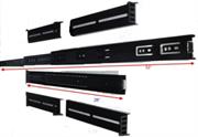 NetiX Universal Rack Mounting Adjustable Sliding Rail Single - Will Fit 2U,4U 3U and 5U Rack Mounts, Stop-Latch, Lock Chassis In Extended Position For Easy Access. Includes 1 X Ball Bearing Sliding Rails, 2 X L-Brackets, Nuts And Screws For Mounting For Rail And Bracket. Colour Black , Brown Box , 6 Months Limited Warranty