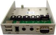 UniQue Multimedia Bay 2xUSB Port+1IEEE 1394 Port+Audio In/Out +DB9, Retail Box ,